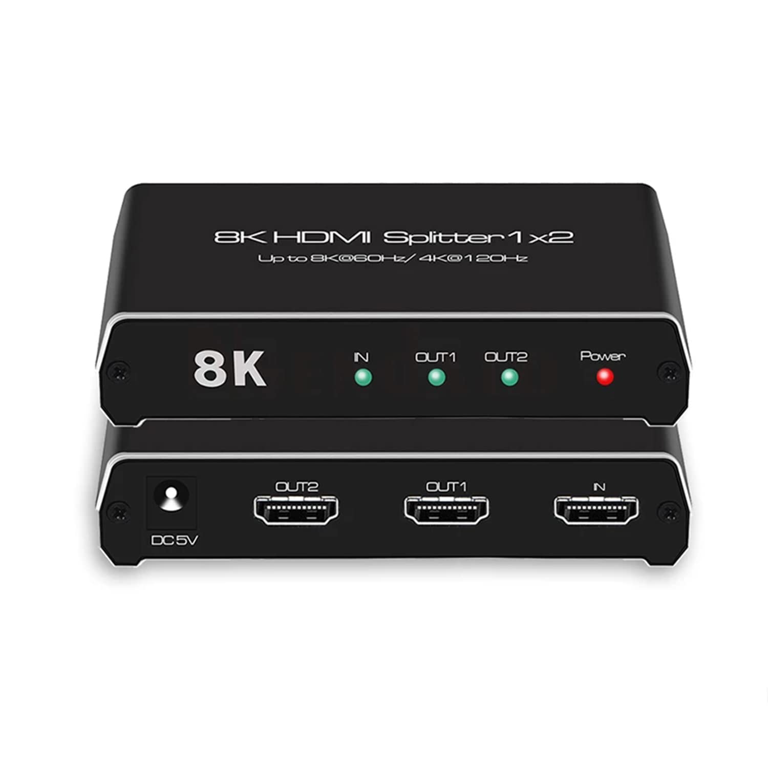Amazon.com: 8K 60Hz HDMI Splitter 1x2 ，4K 120Hz HDMI 2.1